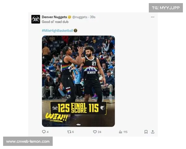 掘金遭遇两连败,领先湖人仅1个胜场,西部第三岌岌可危